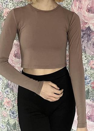 Лонгслів mocko у кольорі моко