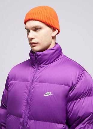 Пуховик оригінальний чоловічий nike club puffer violet fb7368-507