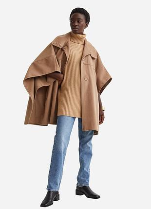 Пальто пончо h&m великого розміру