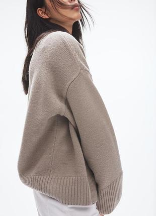 Светр оверсайс h&m wool/cashmere blend