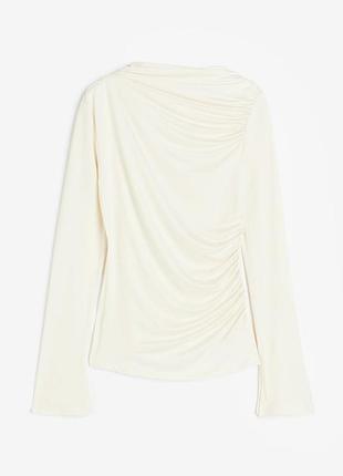 Топ гольф лонгслив с драпировкой