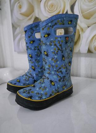 Детские унисекс сапоги bogs kids резиновые сапоги bee