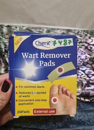 Пластирі для видалення бородавок cherioll wart remover pads.