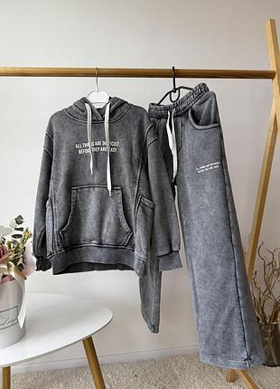 Костюм сірий all things 116-140