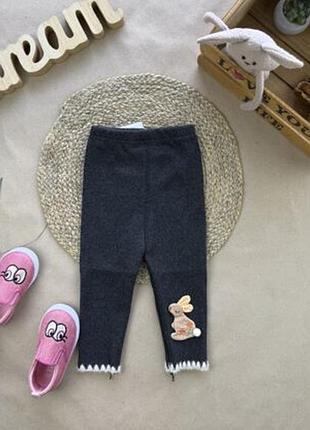 Лосины утепленные зайчик 68-98