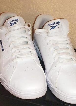 Кеди чоловічі reebok білі 28 см розмір 43 повномірний екокожа