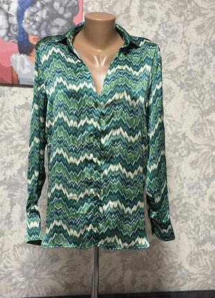 Блуза жіноча елегантна зелена