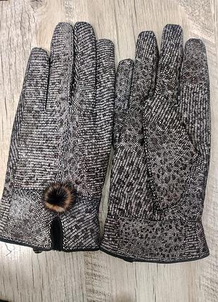 Роскошные перчатки из кожи ящерицы