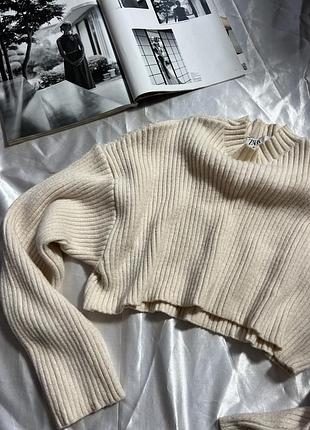 Укорочений светр zara