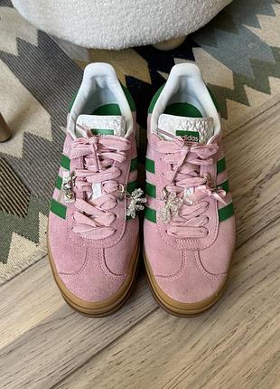 Кросівки adidas gazelle bold рожеві