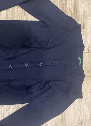 Брендовая кофта benetton на девочку 8-10 лет