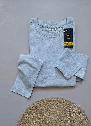 🩷💚 коттоновый, базовый реглан серого цвета от итальянского бренда 💞 ovs 

l