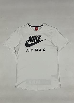 Біла футболка найк air max аир макс big swoosh nike розмір l оригінал