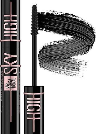 Оригінал maybelline new york lash sensational sky high cosmic black 7,2 ml мл ( мейбелін чорна ) туш для вій