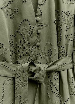 Стильна сукня  хакі 7