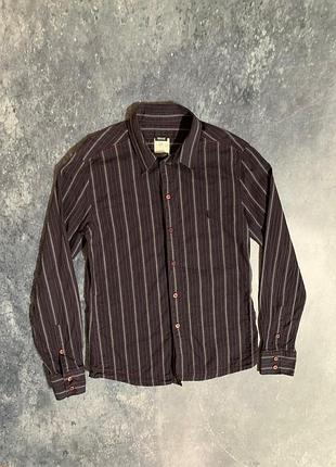 Сорочка рубашка чоловіча в смужку versace jeans couture оригінал преміальна l