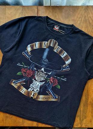 Футболка (guns n'roses) hot rock. размер xl-2xl