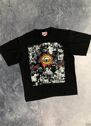 Футболка мерч чоловіча чорна guns n roses оригінал вінтаж 90s