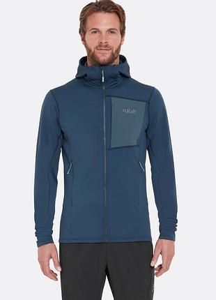 Чоловіча флісова кофта худі вітровка rab superflux hoody