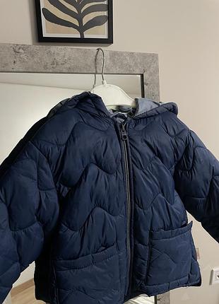 Куртка zara дитяча синя для хлопчика