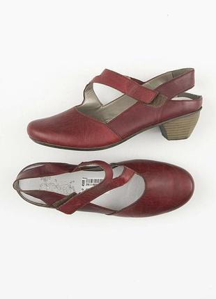 Комфортні шкіряні туфлі туфельки від rieker antistress