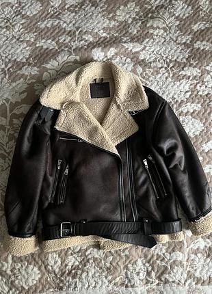 Женская дубленка zara