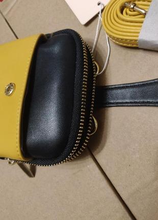 Женская маленькая сумочка через плечо 2020 мини сумка для телефона с длинным ремешком6 фото