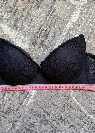 Бюстгальтер чорний без брітель пушап