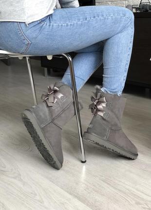 Жіночі уггі ugg bailey bow grey