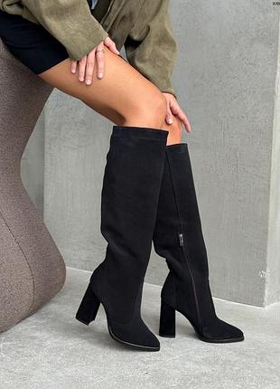 Чоботи замшеві