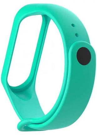 Силіконовий ремінець для фітнес-браслета xiaomi mi band 3/4 бірюзовий