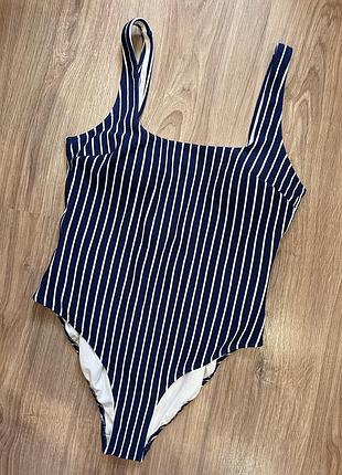 Купальник суцільний у смужку h&m