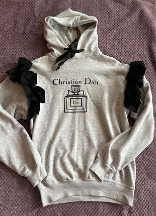 Худи женское с капюшоном с рюшей, брендовий