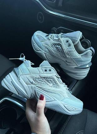 Женские кроссовки nike m2k tekno atmosphere grey gunsmoke