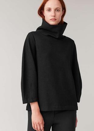 Cos светер вовна трендовий комір стійка