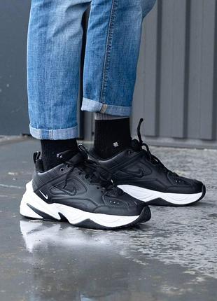 Женские кроссовки nike m2k tekno black leather