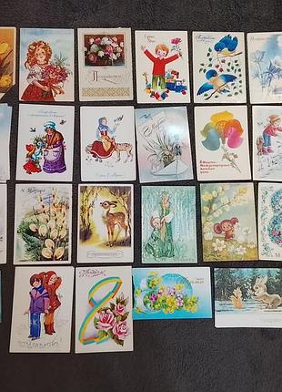 Открытки. 8 марта.  200 шт. см все фото