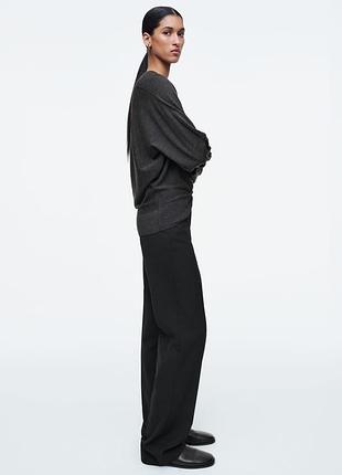 Сірий светр з вовни меріноса wool sweater cos