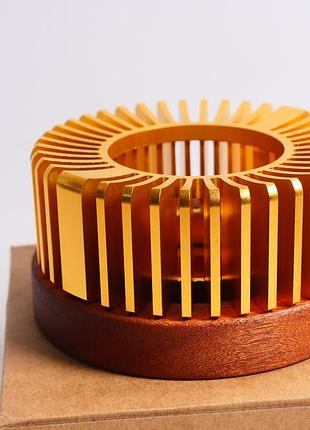 Стильний підігрівач для чаю/кави vegena для чайника з дерева і алюмінію