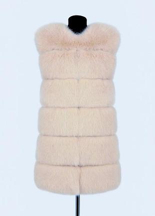 Женская жилетка из эко меха