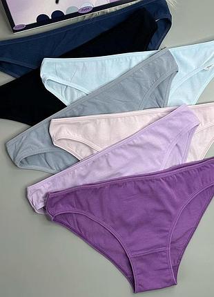 Трусики женские хлопковые, набор женских трусов недельная 7 штук в упаковке николетта туреченица