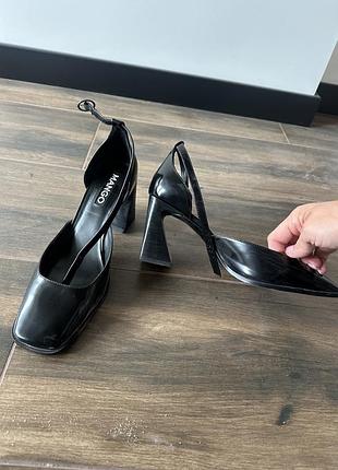 Туфлі на підборах чорні mango 41