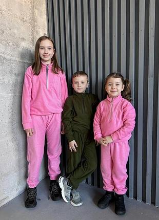5️⃣3️⃣0️⃣грн флісовий теплий дитячий костюм якісний всі розміри 80-86, 92-98, 104-110, 116-122, 128-134, 140, 146, 152
