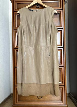 Платье escada кожа и замша