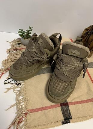 Угги уггі сапоги женские кросівки шоколадні ugg lowmel sneaker 1144032