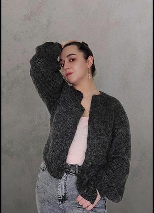 Мохеровий кардиган