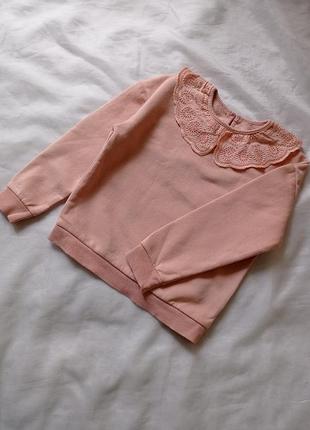 Свитшот с воротничком 5-6 лет