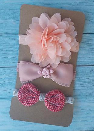 Квіточка на пов'язці для дівчинки_бантик