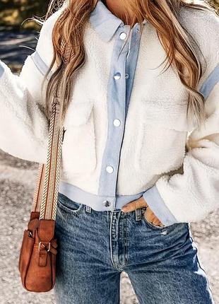 Стильна тепла, куртка меховушка.