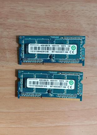 Оперативная память для ноутбука ddr3-1066 (533mhz) 2gb (2x1gb) ramaxel rmt1950ed48e7f-1066